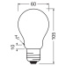 OSRAM LED žiarovka E27 3,8W matná 2 700K 806lm 2ks