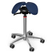 Sedlová stolička SALLI Swing Farba čalúnenia: Syntetická koža - dymová modrá #7606, Výška postav