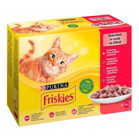 Friskies cat Multipack kura&hovädzie&jahňacie&kačica kapsička 12x85 g