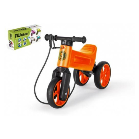 Odrážadlo FUNNY WHEELS Rider SuperSport oranž. 2v1+popruh, vyššie. sedla 28/30cm nos. 25kg 18m+ 