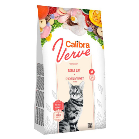 Calibra Cat Verve GF Adult Chicken & Turkey granule pre dospelé mačky 750g