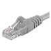 PremiumCord Patch kábel UTP RJ45/RJ45 level 5e sivý 50m