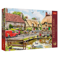 Trefl Puzzle 1000 Premium Plus - Čajový čas: Dedinka v lete