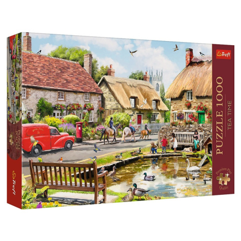 Trefl Puzzle 1000 Premium Plus - Čajový čas: Dedinka v lete