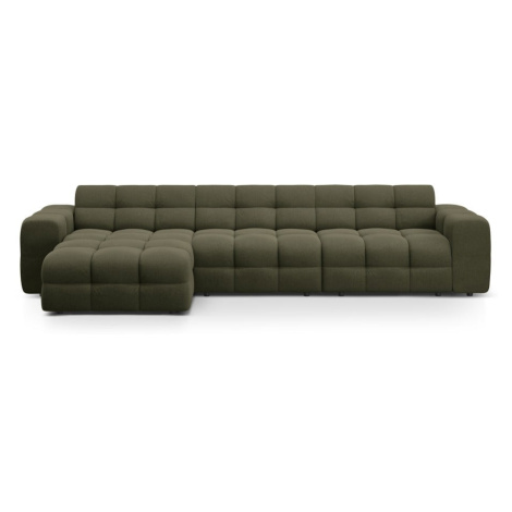 Zelená rohová pohovka (ľavý roh/s leňoškou) Kendal – Micadoni