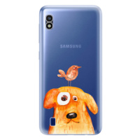 Odolné silikónové puzdro iSaprio - Dog And Bird - Samsung Galaxy A10