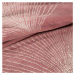 Ružová flano deka GINKO1 s lesklou potlačou 150x200 cm