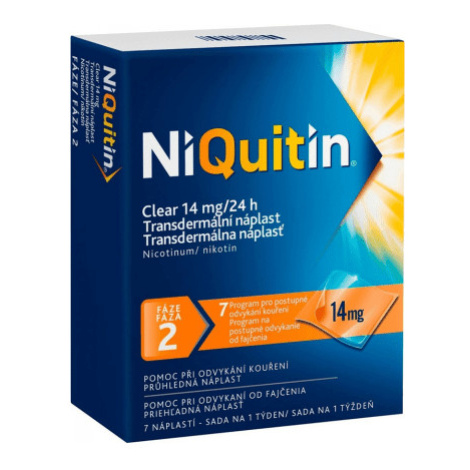 NIQUITIN Clear 14 mg/24 h 7 ks