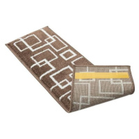 Hnedé nášľapy na schody v súprave 13 ks 22x73 cm Geometric – Mila Home