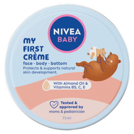 Nivea Baby krém na tvár, telo a zadoček 75ml