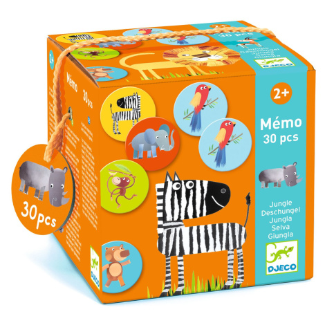 Guľaté pexeso jungle DJECO
