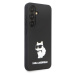 Karl Lagerfeld Liquid Silicone Choupette NFT Zadný Kryt pre Samsung Galaxy S24 Black