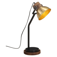 vidaXL Stolová lampa 25 W starožitná mosadzná 18x18x60 cm E27