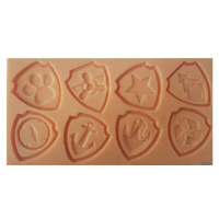 Odznaky so silikónovou formou Tlapková patrola - Galias Moulds - Galias Moulds