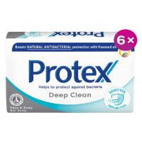 PROTEX Tuhé mydlo Deep Clean s prírodnou antibakteriálnou ochranou 6 x 90 g