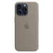 Apple silikónový kryt s MagSafe na iPhone 15 Pro Max ílovo šedý