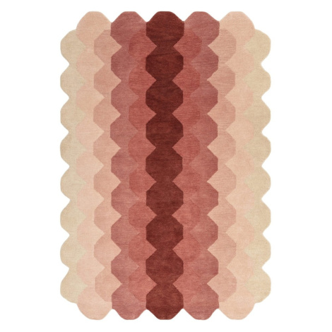 Ružový vlnený koberec 200x290 cm Hive – Asiatic Carpets