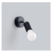 Čierne nástenné svietidlo ø 6 cm Brando – Nice Lamps