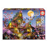 Puzzle Fairy House Educa 500 dielov a Fix lepidlo