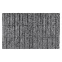 Sivá bavlnená kúpeľňová predložka Zone Tiles, 80 x 50 cm