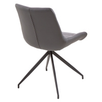 LuxD 23445 Dizajnová stolička Amiyah svetlosivá-čierna