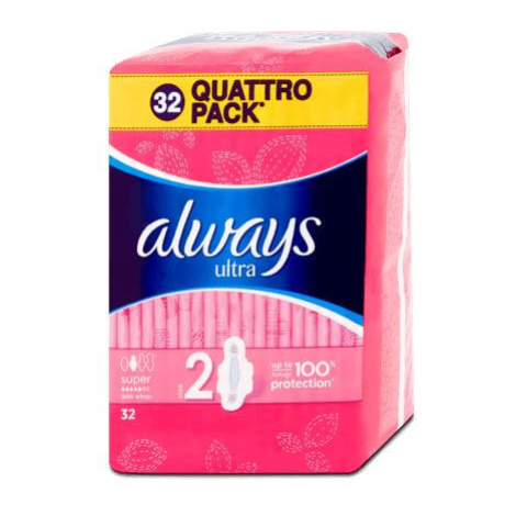 Always Ultra super plus hygienické vložky 32 ks