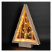 Solight LED vianočné dekorácie Zasnežená krajina, prírodná, 2x AA