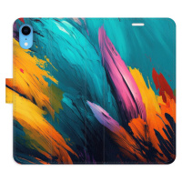 Flipové puzdro iSaprio - Orange Paint 02 - iPhone XR