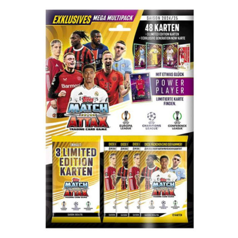 Futbalové karty Topps Match Attax UEFA Club Competitions 2024/2025 Retail Mega Multipack