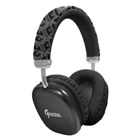 Slúchadlá Guess Bluetooth on-ear headphones GUBHK1GCTCSK black Gcube Metallic Script Logo (GUBHK