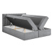 Sivá dvojlôžková posteľ Mazzini Beds Jade, 160 x 200 cm
