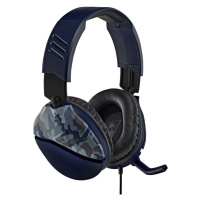 Herní sluchátka Turtle Beach RECON 70, camuflage modrá, 3.5mm, PS5, Xbox One/series X/S, Nintend