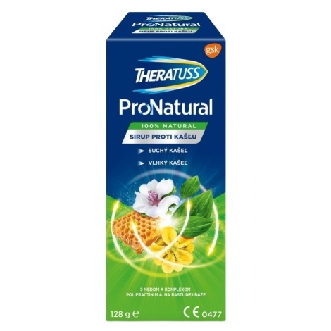 THERATUSS ProNatural prírodný sirup na suchý a vlhký kašel 128 g