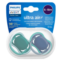 AVENT Cumlík ultra air modrá/zelená 6 - 18 m chlapec 2 ks