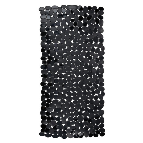 Čierna protišmyková kúpeľňová podložka Wenko Paradise, 71 × 36 cm