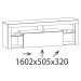 Sconto TV stolík HUGO dub wotan/biela lesklá, 160 cm