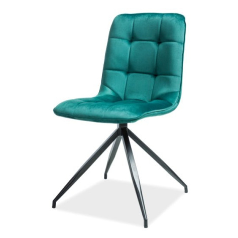 Sconto Jedálenská stolička TIXU 1 zelená/čierna Houseland