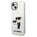 Plastové puzdro Karl Lagerfeld na Apple iPhone 13 KLHCP13MHNKCTGT Translucent Karl and Choupette