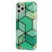 Silikónové puzdro na Apple iPhone 7/8/SE 2020 Cosmo Marble zelené