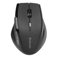 Myš bezdrôtová, Defender Accura MM-365, čierna, optická, 1600DPI