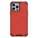Odolné puzdro na Apple iPhone 13 Pro Max Honeycomb Armor červené