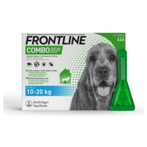 FRONTLINE Combo spot-on pre psy M 10-20 kg 3 x 1,34 ml