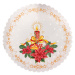 Vianočný okrúhly obrus Homa CANDLE Ø 35 cm Veľkonočný okrúhly obrus Homa CANDLE  Ø 35 cm