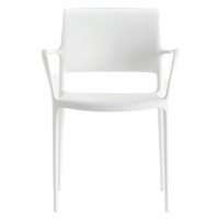PEDRALI - Stolička s podrúčkami ARA 315 DS - biela