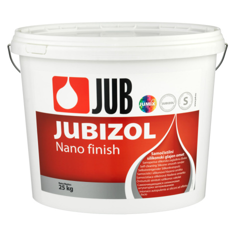 JUBIZOL Nano finish S - samočistiaca silikónová hladená omietka 25 kg zr. 1,5mm - biely