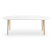 Biely rozkladací jedálenský stôl s bielou doskou 90x140 cm Oqui – Kave Home