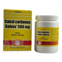 GALVEX Calcii carbonas 500 mg kalciové tablety 100 kusov