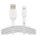 Belkin kábel Boost Charge Braided USB to Lightning 2m - White