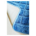Sconto Kúpeľňová predložka KOCKA modrá, 50x80 cm