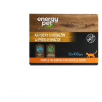 Energy Pet kapsičky pre mačky s hydinou a rybou (12x100g)